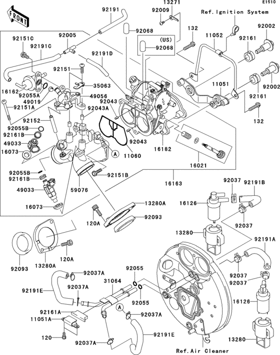 Throttle(1/2) Kawasaki VN1600 VN1600 Vulcan 1600 Mean Streak