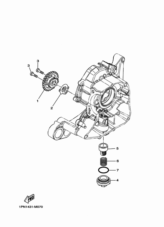 Масляный насос Yamaha MW125/ MWS125 MW125A Tricity (ABS)