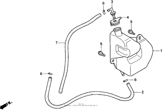 St1100a reserve tank Honda ST1100 ST1100 (ABS/ TCS) Pan-European