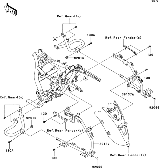 Saddlebags(side bag bracket) Kawasaki VN1700 VN1700 Vulcan 1700 Vaquero