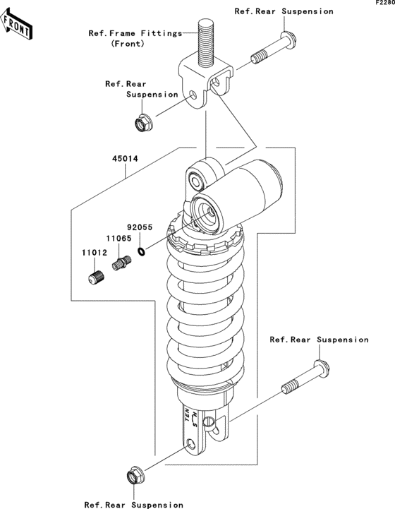 Shock absorber(s) Kawasaki ZX600 ZX600 Ninja ZX-6R