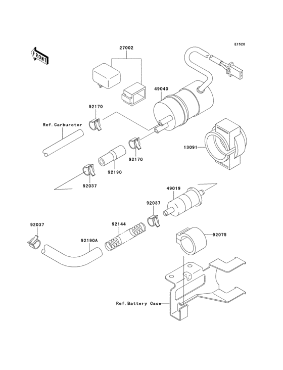 Топливный насос Kawasaki ZX1100 ZX1100 ZZ-R1100
