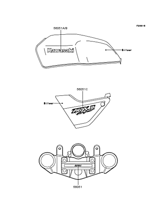Наклейки Kawasaki ZR400 ZR400 ZRX-II Наклейки Kawasaki ZR400 ZR400 ZRX-II