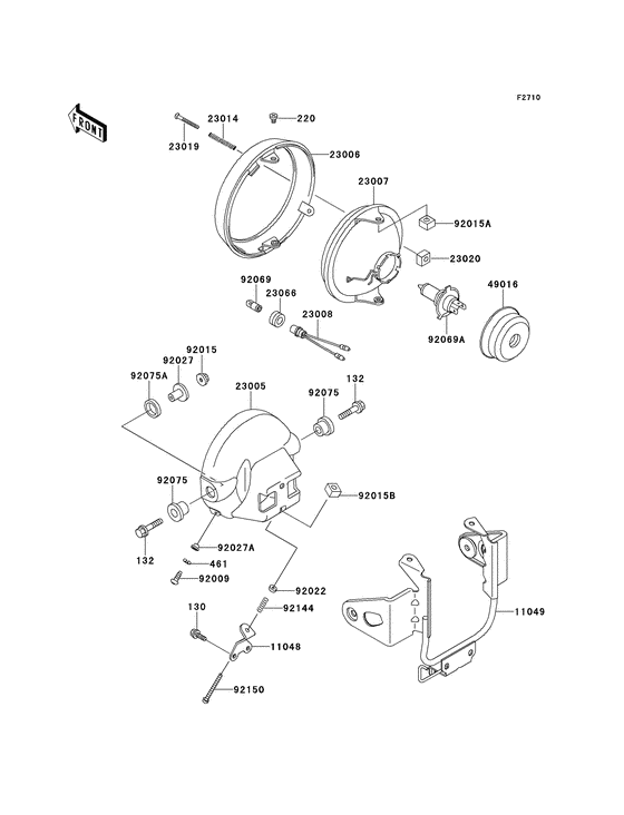 Фара Kawasaki ER500 ER500 ER-5