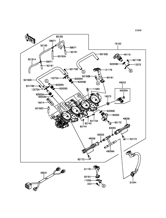 Throttle Kawasaki ZX1000 ZX1000 Ninja ZX-10R
