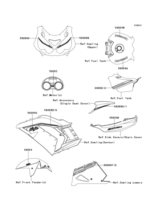 Наклейки Kawasaki ZX1400 ZX1400 Ninja ZX-14R ABS