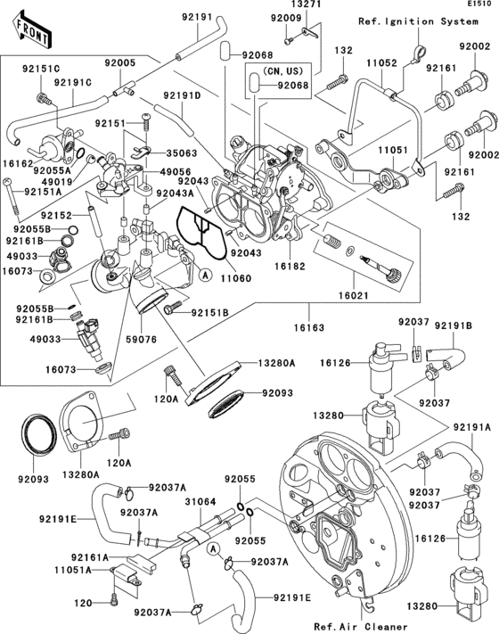 Throttle(1/2) Kawasaki VN1600 VN1600 Vulcan 1600 Mean Streak