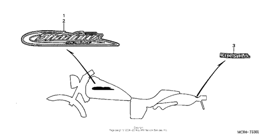 Marks (1) Honda VT750 VT750DC Shadow Spirit