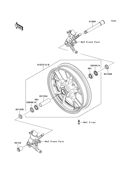 Transom + tube Kawasaki ZX1400 ZX1400 Ninja ZX-14