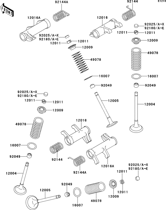 Valve(s)(1/2) Kawasaki VN800 VN800 Vulcan 800