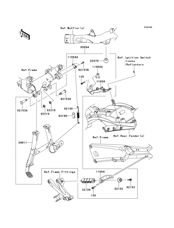 Accessory(centerstand) Kawasaki ZX1400 ZX1400 Ninja ZX-14R
