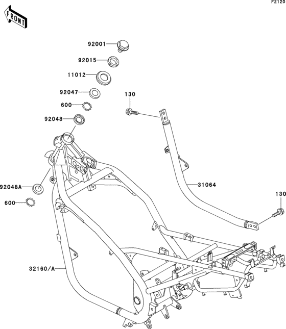 Рама Kawasaki ER500 ER500 ER-5