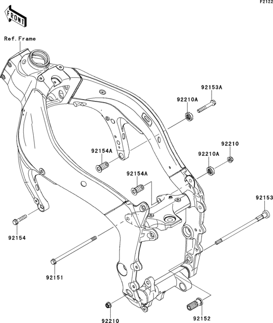 Engine mount Kawasaki ZX600 ZX600 Ninja ZX-6R