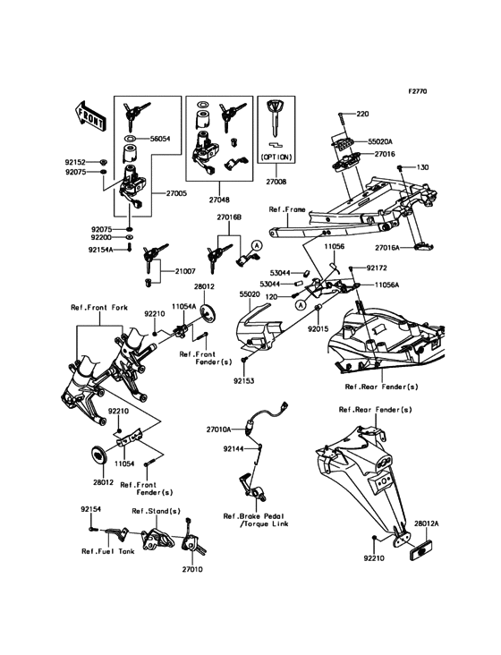 Ignition Switch/Locks/Reflectors Kawasaki ZX1400 ZX1400 Ninja ZX-14R ABS Ignition Switch/Locks/Reflectors Kawasaki ZX1400 ZX1400 Ninja ZX-14R ABS