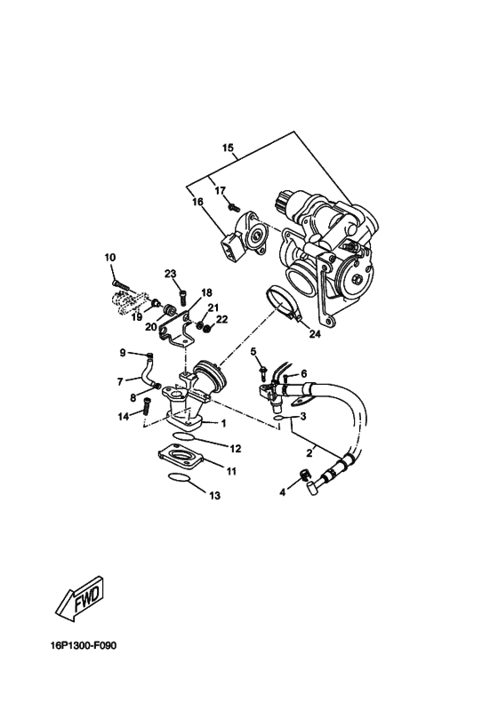 Впускная система 2 Yamaha VP125 VP125 X-City