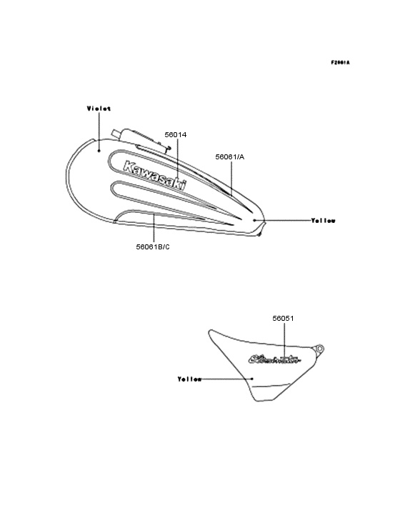 Наклейки Kawasaki ZL400 ZL400 Eliminator 400