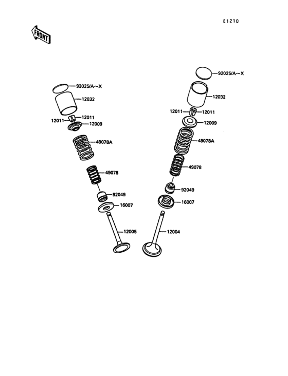 Valve(s) Kawasaki KL600 KL600 KLR600
