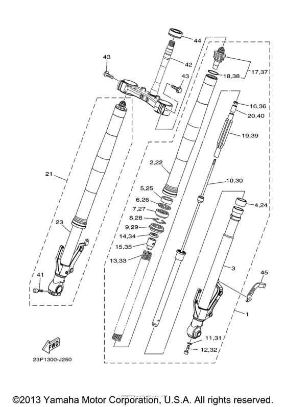 Вилка передней оси Yamaha XTZ1200 XT1200Z Super Tenere