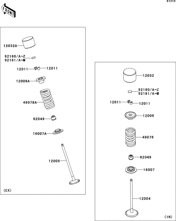 Valve(s)(1/2) Kawasaki ZX600 ZX600 Ninja ZX-6R