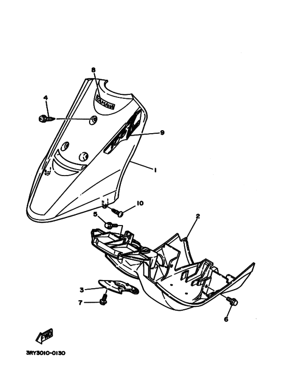 Крыло Yamaha CY50 CY50Z Jog Z