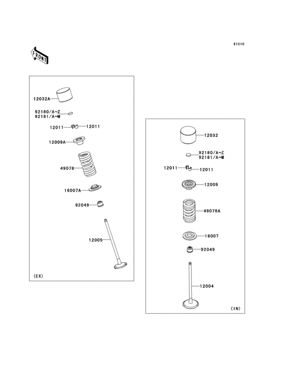 Valve(s)(1/2) Kawasaki ZX600 ZX600 Ninja ZX-6R
