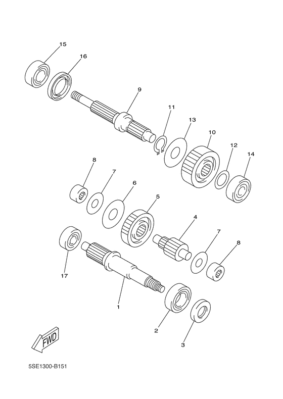 Трансмиссия Yamaha VP300 VP300 Versity