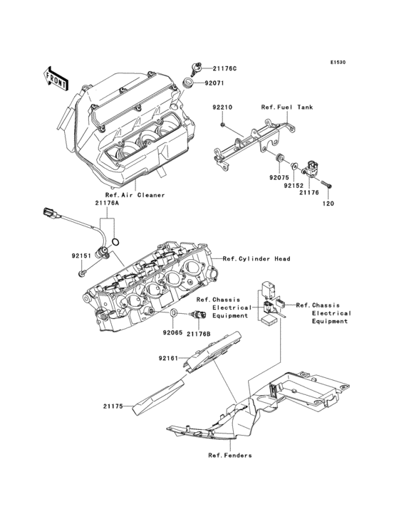 Fuel injection Kawasaki ZX636 ZX636 Ninja ZX-6R Fuel injection Kawasaki ZX636 ZX636 Ninja ZX-6R