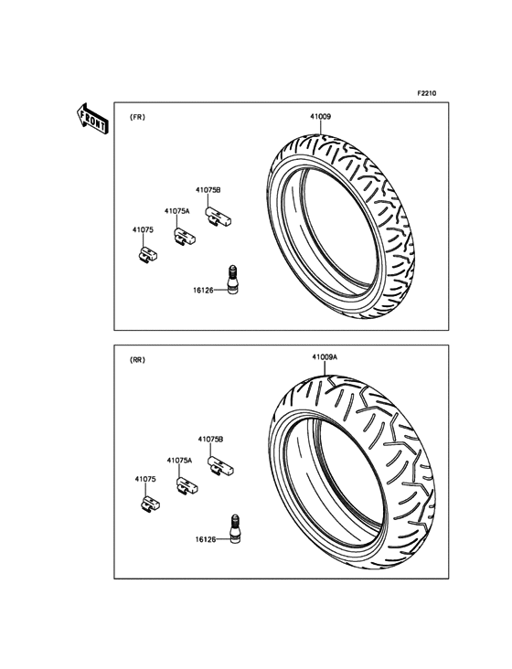 Tires Kawasaki ZX636 ZX636 Ninja ZX-6R ABS KRT Edition