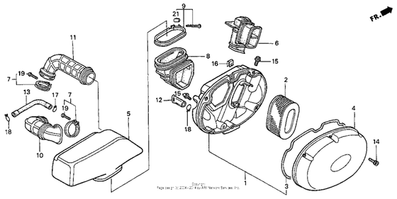 Воздушный фильтр Honda VT750 VT750C Shadow A.C.E.