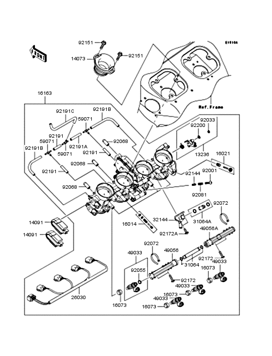 Throttle Kawasaki ZX1200 ZX1200 Ninja ZX-12R