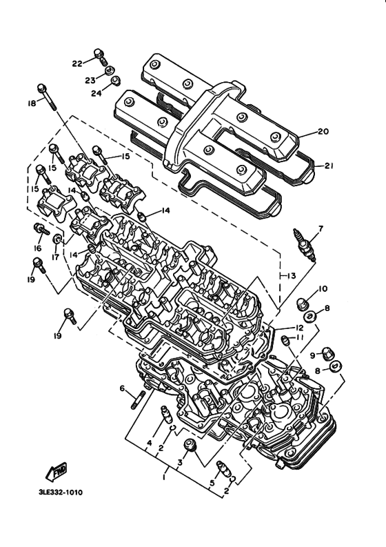 Головка цилиндра Yamaha YZF1000R YZF1000R Thunderace