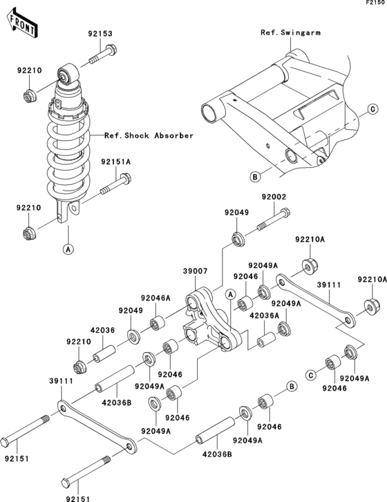 Suspension Kawasaki ZR750 ZR750 Z750 Suspension Kawasaki ZR750 ZR750 Z750