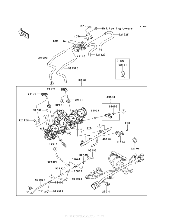 Throttle Kawasaki ZX1400 ZX1400 Ninja ZX-14R