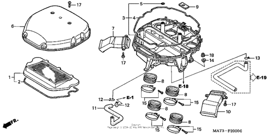 Air cleaner 97-98 Honda CBR1100XX CBR1100XX Blackbird