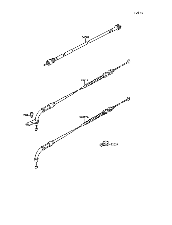 Cable Kawasaki VN1500 VN1500 VN-15 SE