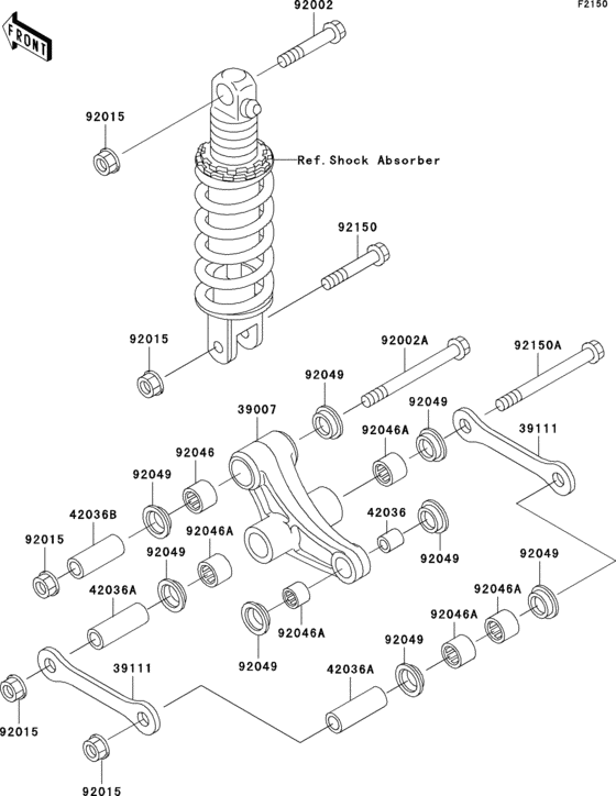 Suspension Kawasaki ZX750 ZX750 Ninja ZX-7