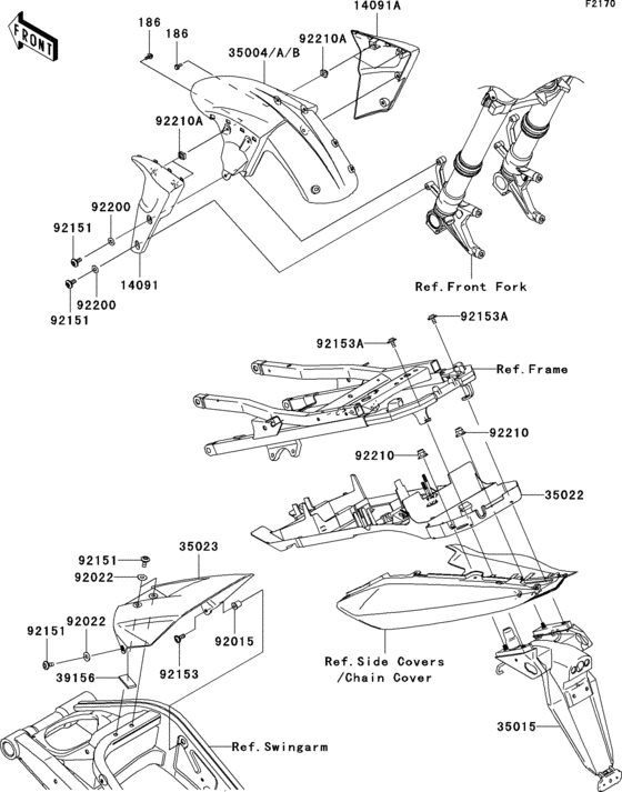 Крыло Kawasaki ZX1000 ZX1000 Ninja ZX-10R