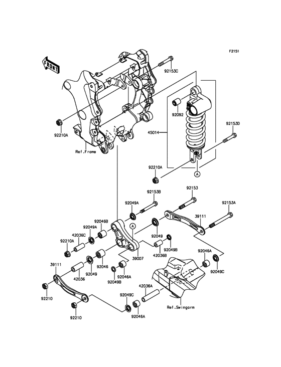 Suspension/Shock Absorber Kawasaki ZX1400 ZX1400 Ninja ZX-14R ABS 30TH Suspension/Shock Absorber Kawasaki ZX1400 ZX1400 Ninja ZX-14R ABS 30TH