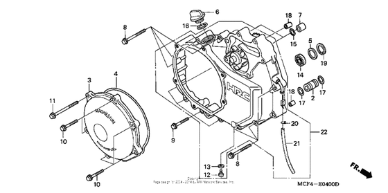 Правая крышка картера Honda RVT1000R RVT1000R RVT RC51