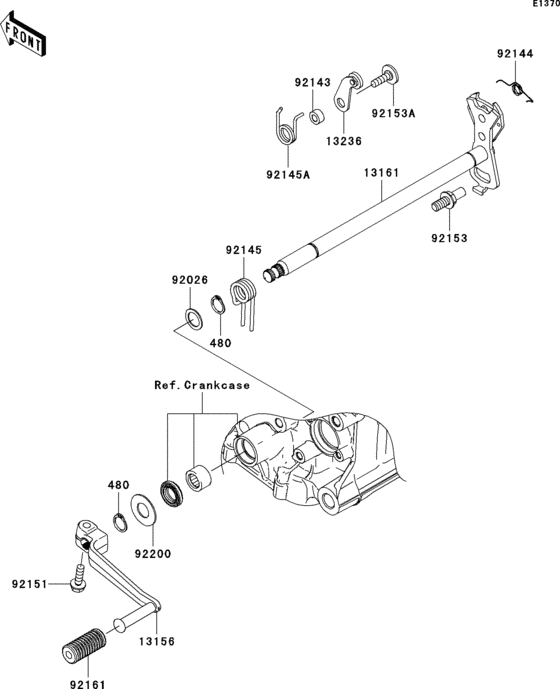 Переключатель передач Kawasaki ZX1400 ZX1400 ZZR1400 ABS