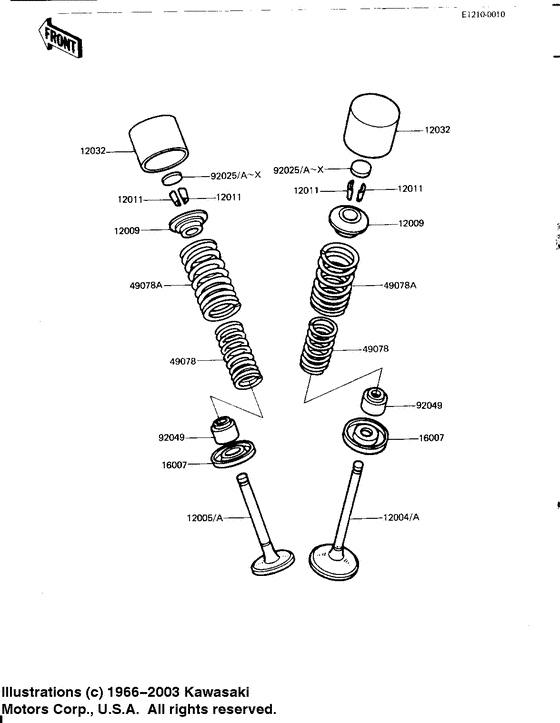 Valves Kawasaki KZ1000 KZ1000 CSR