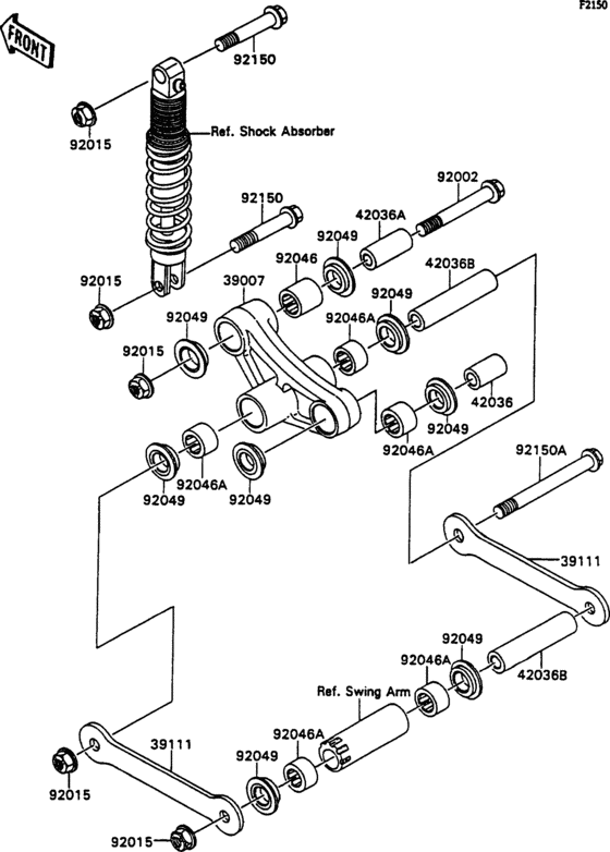 Suspension Kawasaki ZX750 ZX750 ZXR750