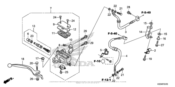 Front Brake Master Cylinder (Abs) Honda CBR300R CBR300R (ABS)