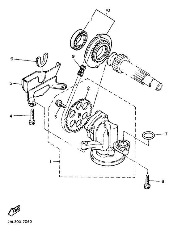 Ylpumpe Yamaha XJ900 XJ900F Diversion