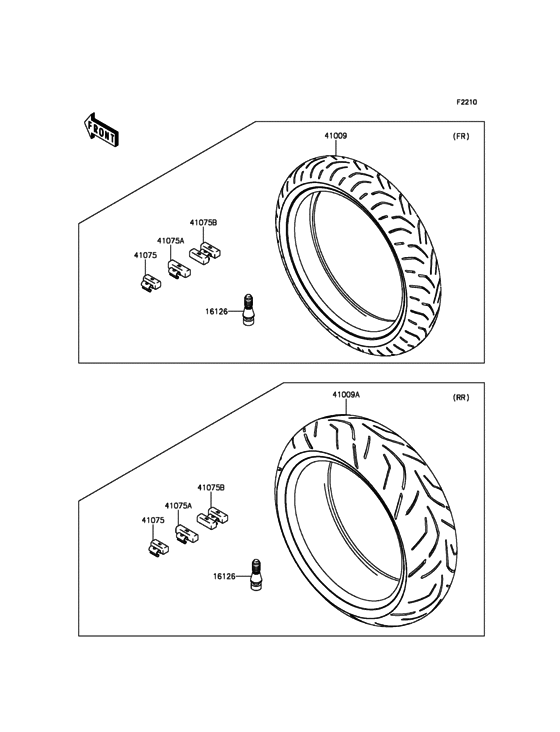 Tires Kawasaki ZX1400 ZX1400 Ninja ZX-14R ABS 30TH