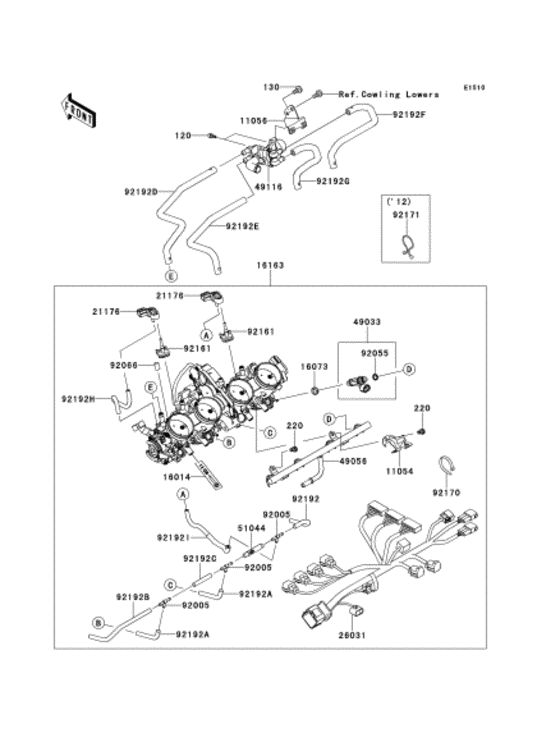 Throttle Kawasaki ZX1400 ZX1400 Ninja ZX-14R