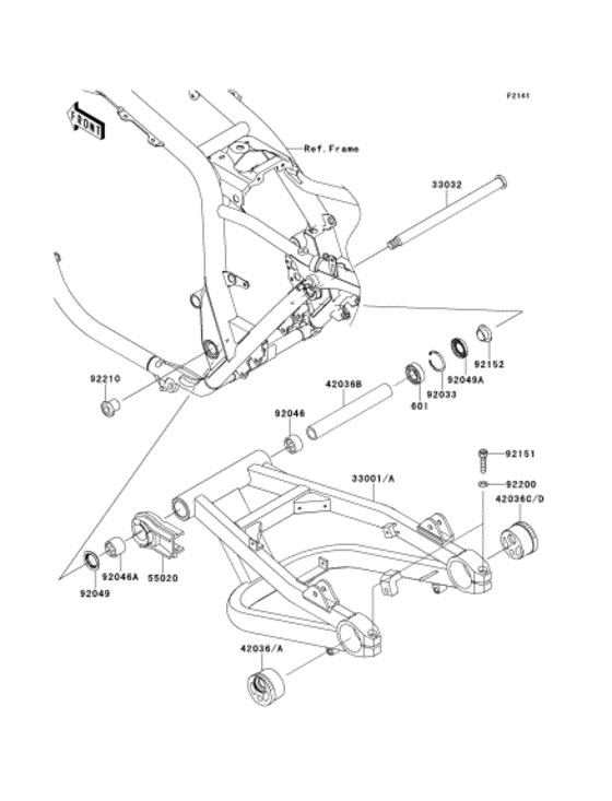 Задний рычаг (Маятник) Kawasaki ZR1200 ZR1200 ZRX1200 DAEG