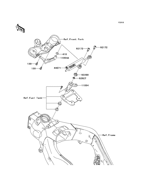 Steering damper Kawasaki ZX1000 ZX1000 Ninja ZX-10R