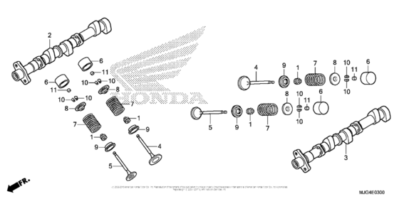 Распредвал &amp; Клапан Honda GL1800 GL1800B Gold Wing F6B Bagger