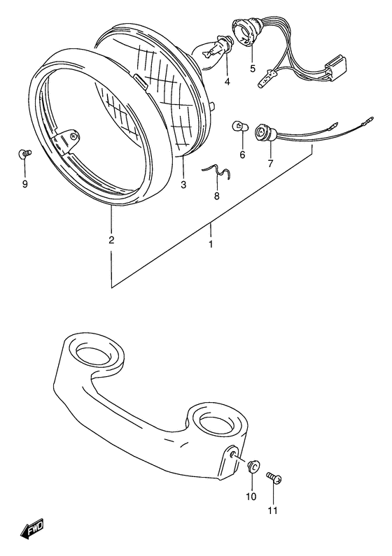 Фара Suzuki GN125 GN125